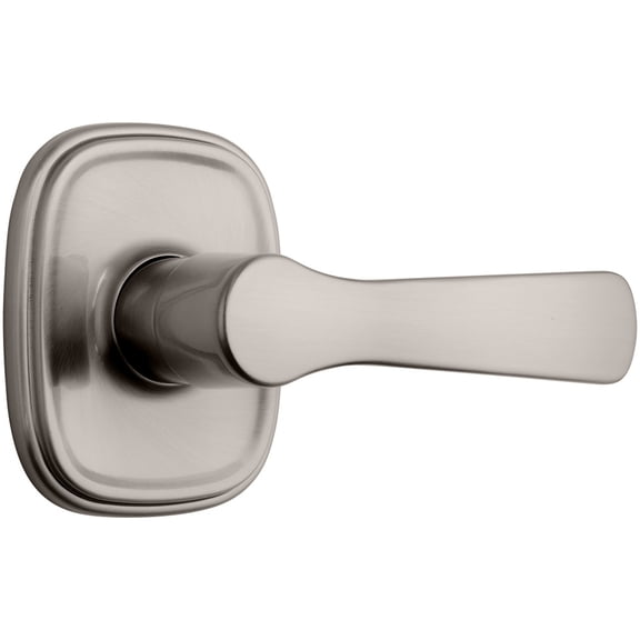 Brinks Push Pull Rotate Alwood Interior Locking Door Lever in Satin Nickel