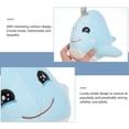 thumbnail image 2 of 25cm Lovely Narwhal Plush Toy Pretty Stuffed Animal Doll Present for Kids, 2 of 3