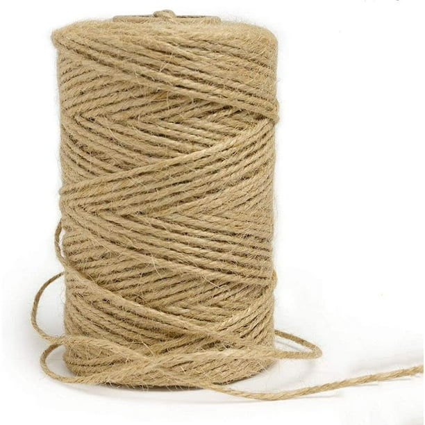 Greswe 100m Jute Twine, Garden Twine, Natural Jute Rope, Arts Crafts Twine, For Gardening, Home Decor, Gift Wrapping, Creative Arts