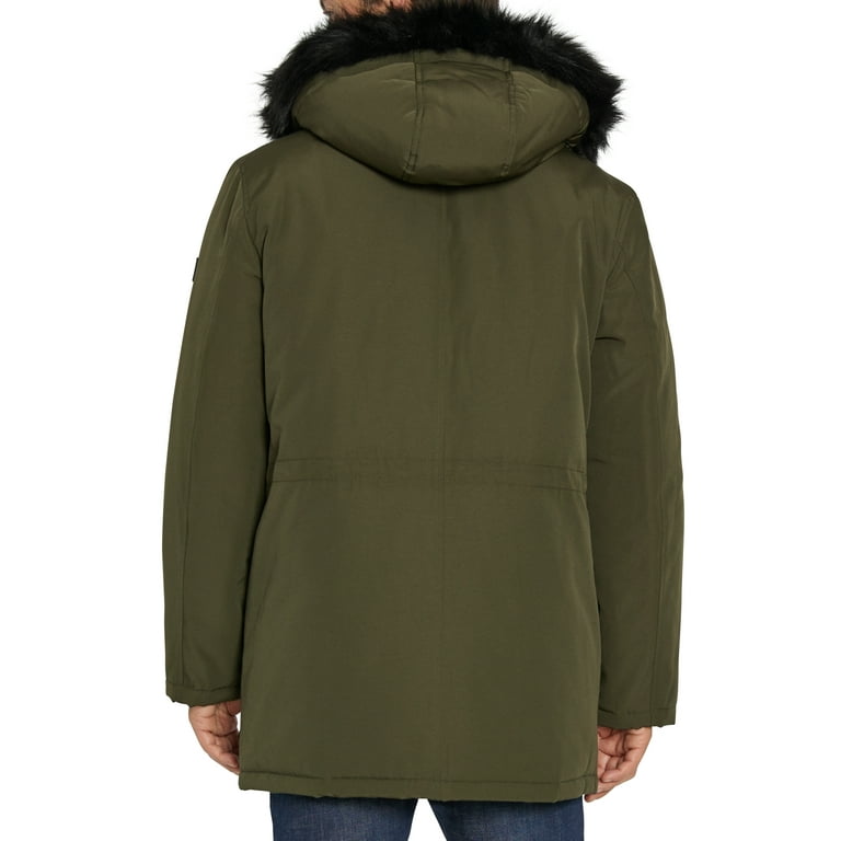 NEW Silence & Noise Aspen Faux Fur Lined Parka-S-$229 MSRP Green