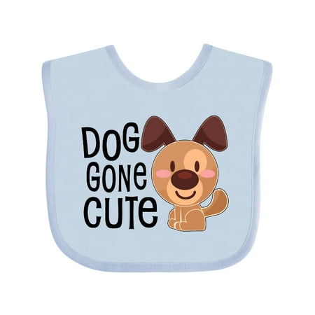 

Inktastic Doggone Cute- happy puppy Gift Baby Boy or Baby Girl Bib