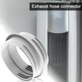 thumbnail image 1 of YAOMOBB No-drill Air Conditioner Hose Connection AC Hose Adapter Portable Exhaust Hose Coupler Easy to Install Tool free AC Hose Connector Accessories, 1 of 6