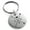Silver, variant on Stainless Steel Heart Love Arrow Compass Engraved Small Medallion Circle Charm Keychain Keyring