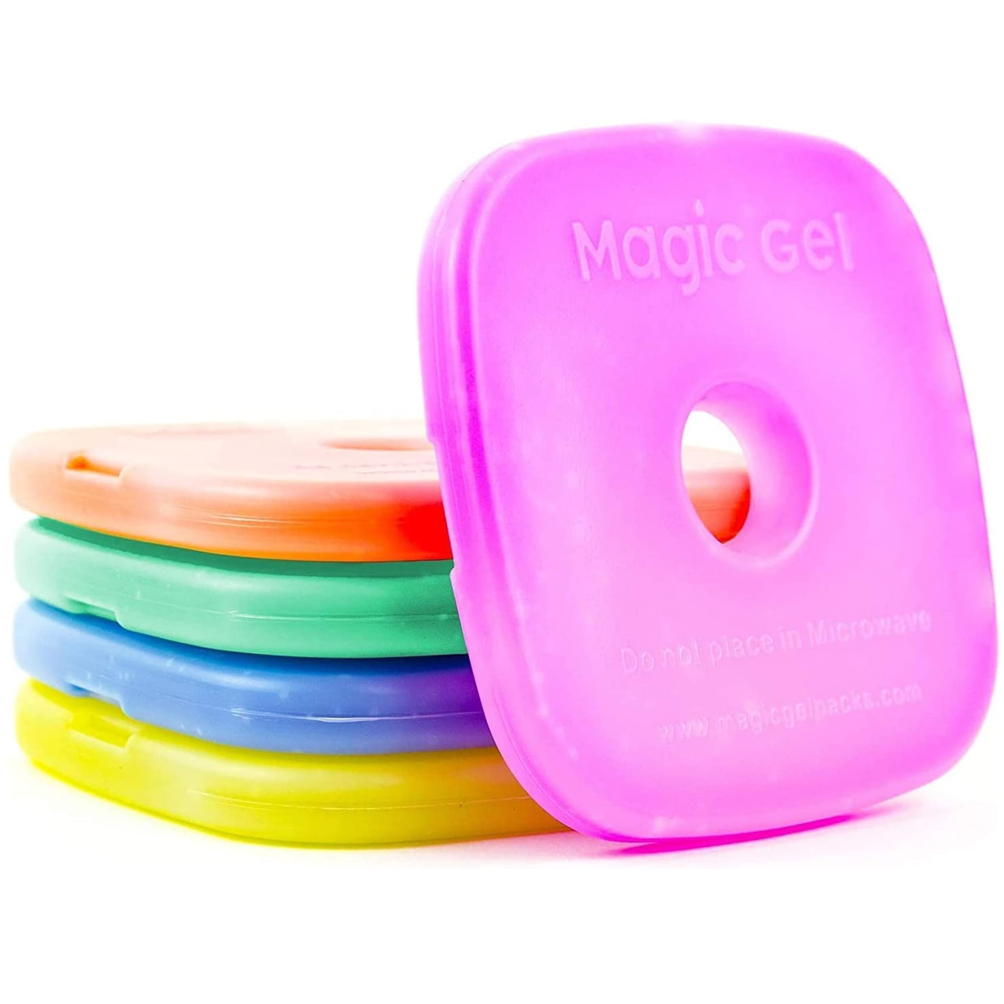 Magic Gel Reusable Ice Packs for Lunch Bags Kids Lunch Box Cooler, 5
