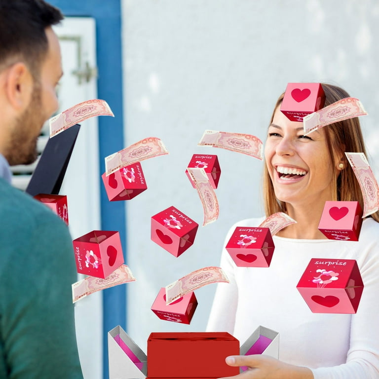 Moocorvic Surprise Box Gift Box for Money, 16Pcs Red Envelope