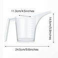 2PC,Bottle,Thicken Tip Mouth Plastic Measuring Jug Cup Graduated