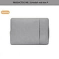 thumbnail image 5 of Keimprove Unisex Waterproof Oxford Cloth 15.6" Laptop Sleeve, Gray, 5 of 16