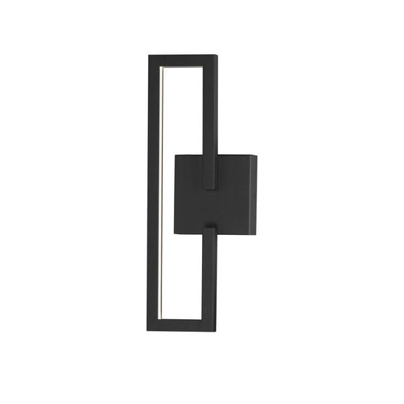 E21260-BK ET2 Lighting Penrose - 14W 1 LED Wall Sconce-18 Inches Tall and 7 Inches Wide-Black Finish