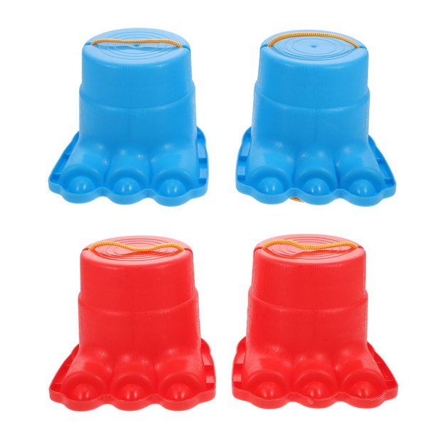 EeaseMX 2 pares de divertidos zancos para niños, juguetes de desarrollo de equilibrio para exteriores.