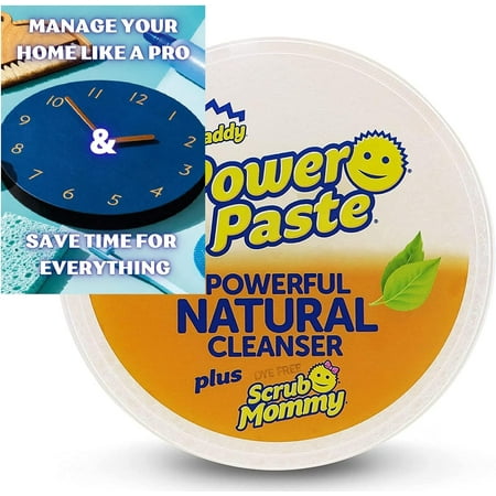 Scrub Daddy Purpose Cleaning Paste Kit Powerpaste Natural Cleaning Product Toxic Multi Surface Includes Powerpaste Dye
