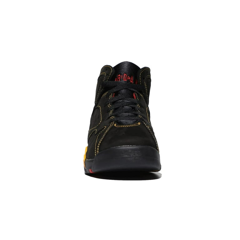 Big Kid's Jordan 7 Retro Citrus Black/Citrus-Varsity Red (DQ6040 081) - 6  - Walmart.com