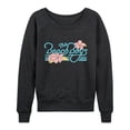 thumbnail image 2 of The Beach Boys - Surfin Usa Women's Lightweight French Terry Wide Neck Long Sleeve Graphic Shirt, 2 of 4