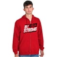 thumbnail image 5 of Verse Philippians 4:13 Be Strong Zip Up Hoodie Men's Women's Brisco Brands S, 5 of 6