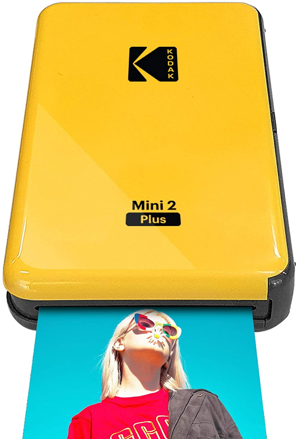 Alice vandring lån Kodak Mini 2 Plus | 2.1x3.4” Portable Wireless HD Photo Printer with 4PASS  (Yellow) - Walmart.com