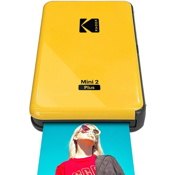 GJX  Mini 2 Plus | 2.1x3.4 Portable Wireless HD Photo Printer with 4PASS (Yellow)