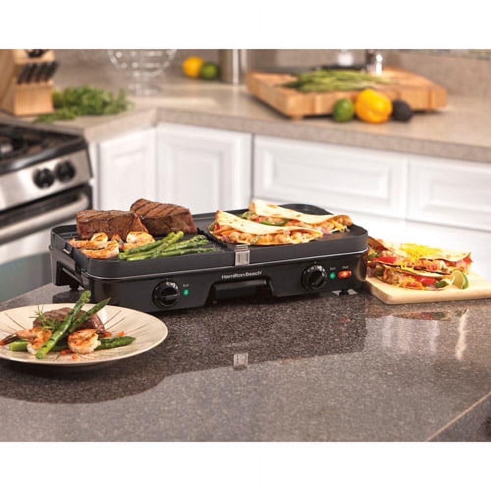 Hamilton Beach Black 3 In 1 Grill/griddle- 38546 : Target