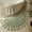 Sage Green, variant on Beautiful Boho Rug with Tassels for Your Bathroom - Soft Half Circle 100% Cotton Mat Fits Perfectly Into Your Home - A Cute, Non-Slip and Absorbent Crochet Rug Ideal to Enhance Any Bath/Bedroom Decor