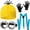Yellow, variant on IROOZIGOTO Unisex Halloween Costume Accessory Set Yellow Beanie Hat Goggles and Black Gloves for Cosplay Dress Up Party