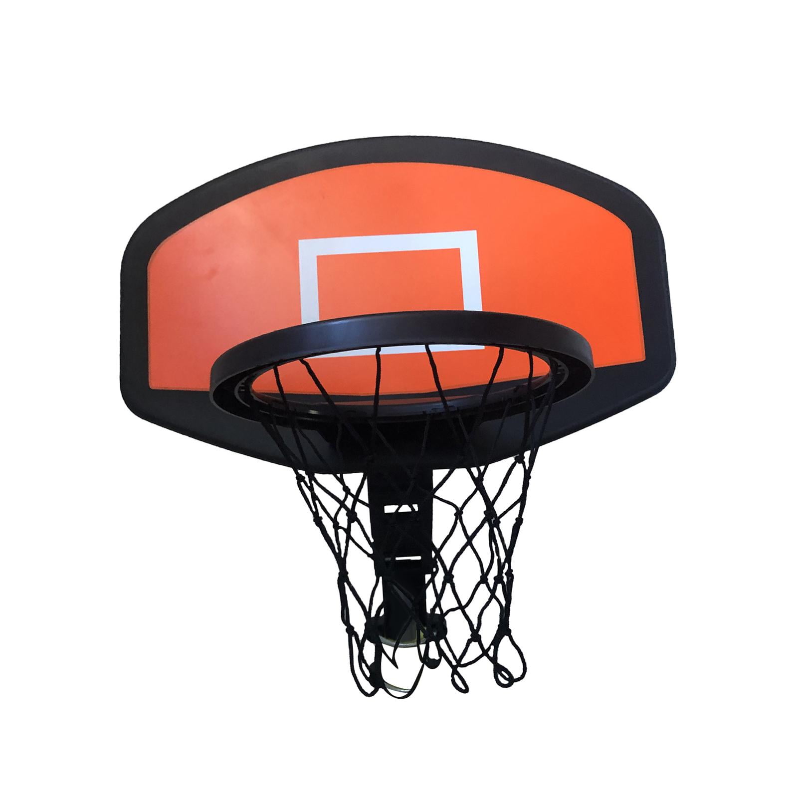 LeeQinersw Basketball Hoop Trampoline Attachment with Mounting Bracket Backboard Toy Net Sturdy Material Easy Installation Suitable for Outdoor Sports Playground