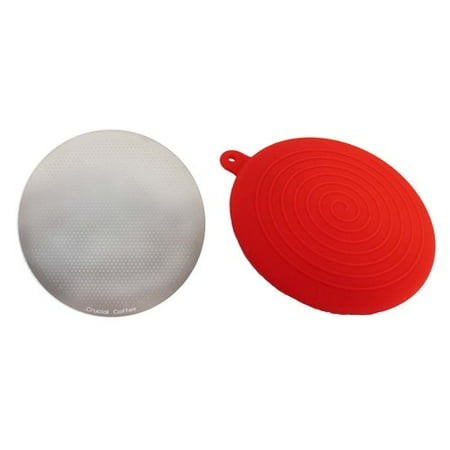 Crucial 2 Piece Stainless Steel Washable Coffee Filter and Travel Cap Set