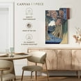 thumbnail image 5 of Elephant Stock The Monkey Bridge In The Kai Province Wall Art - Vertical Canvas Wall Art - Living Room Wall Decor - Nature Canvas - Blue And Beige Decor By Utagawa Hiroshige - 20" x 30", 5 of 8