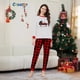 thumbnail image 4 of Explosivo 2024 nueva ropa blanca para padres e hijos otoño invierno Navidad coche estampado una familia de tres ropa familiar de moda, 4 of 5