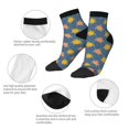 thumbnail image 3 of Bingfone Cute Turtle Design Patterned Men's Women's Casual Cotton Socks, 3 of 5