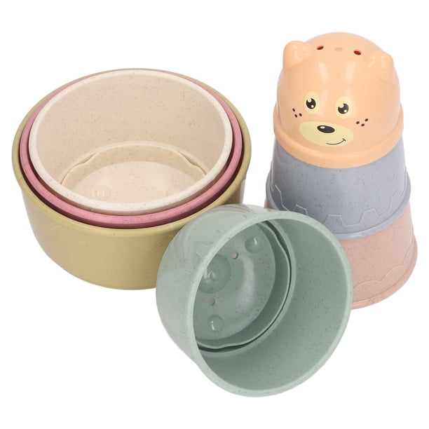 Vasos Apilables para Niños Pequeños Vasos Apilables para Niños Pequeños Juguete Educativo de Construcción de Vasos Apilables para Bebés de 1 a 3 Años de Edad ANGGREK Otros
