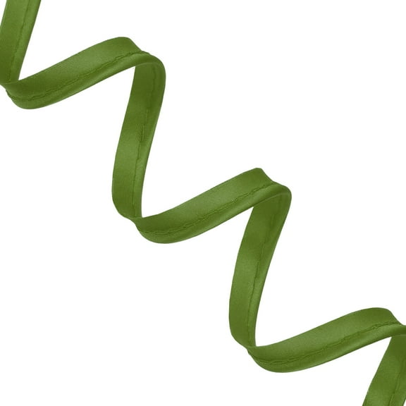 Piping Bias Tape 1/2 Inch 11 Yards Piping Trim with Cotton Core Lip Cord Trim for Sewing Binding Hemming Cushions DIY Decor Crafts, Green