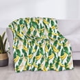 thumbnail image 3 of Naloa Banana Tree Leaves Flannel Fleece Throw Blanket for Bed Couch, Thick Blanket - All Seasons Suitable for Women, Men and Kids-40"x30", 3 of 6