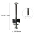 thumbnail image 4 of Soidarity Tornillo de cama elástica de repuesto, 12 piezas, tornillos de fijación chapados desmontables universales portátiles, piezas de acero para Accesorios para máquinas de ejercicios Soidarity OD021784-00B, 4 of 6
