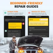 ANCEL ECHO OBD2 Scanner Bluetooth Full System Diagnostic Tool Bidirectional Code Reader for IOS & Android, Full OBD2 Function, 3+ Maintenance, Lifetime Free Update