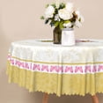 thumbnail image 4 of MIZHONA Butterfly Round Tablecloth,Colorful Table Cloth for Kitchen Dinning Party Outdoor Decor，72", 4 of 5