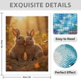 thumbnail image 3 of Diamond Art Kit for Adults, Bunnies In Sunlit Forest Diamond Painting for Adults Beginners, DIY Diamond Art Painting Kits, 5D Diamond Painting Crafts for Home Decor 12x16 Frameless, 3 of 7