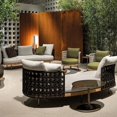 thumbnail image 4 of Outdoor sofa, curved single person balcony, solid wood designer, outdoor villa, rattan chair furniture My Lux Decor Round, 4 of 28