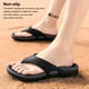 thumbnail image 2 of Zapatillas de hombre, chanclas antideslizantes para masaje, sandalias, zapatos para interior y exterior, calzado cómodo informal a la moda, color caqui 45, 1 par Inevent AP008916-18, 2 of 6