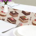 thumbnail image 4 of Yayeee Table Runner 70 inches Long Home Kitchen Dinning Party Decoration, Cute Chocolate Cakes, 4 of 7