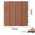 thumbnail image 2 of Wood Plastic Composite Deck Tiles Set of 20, Sustainable Composite Decking Resist Rust, Water, Weather, Easy to DIY & Maintain, Ideal for Patios, Balconies, Rooftops, Mahogany Colour, 2 of 7