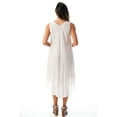 thumbnail image 3 of Riviera Sun Sleeveless Umbrella Dresses for Women (White, 2X), 3 of 3