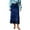 Blue, variant on Womens Faux Suede Midi Dress Western Cowgirl Tassel Boho Skirt Trendy Vintage Bodycon Pencil Dress for Country Concert
