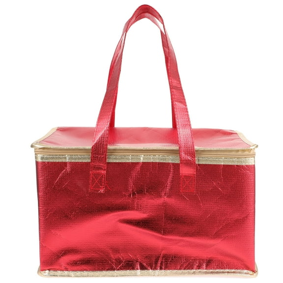 Weijiyouyu Decorative Food Delivery Bag Insulated Seafood Cake Pizza Carrying Bag Takeout Thermal Bag with Zipper