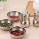 thumbnail image 3 of Platos para salsa de acero inoxidable, 6 uds., tazas para salsa y condimentos, cuencos para salsa, platos para servir Sushi, platos de soja plateados, 3 of 5