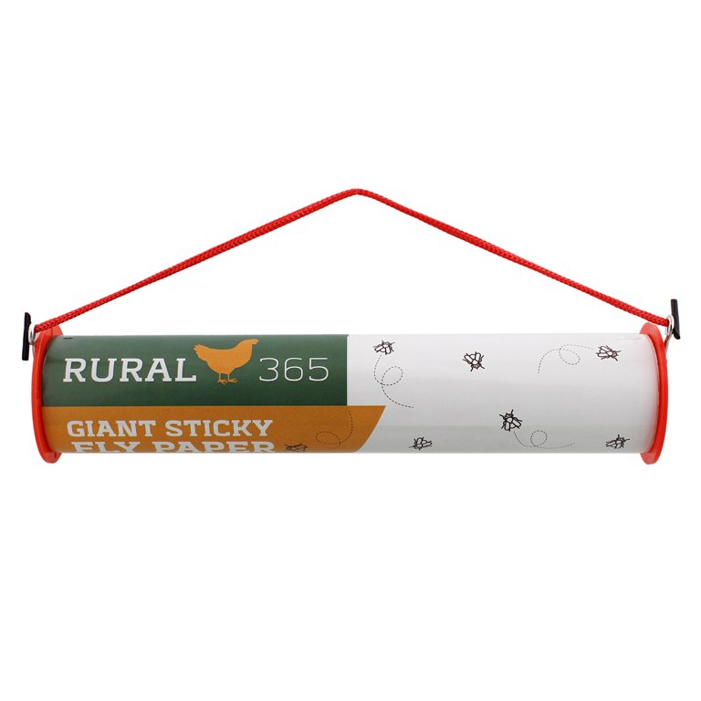 Rural365 Hanging Outdoor Sticky Fly Catcher Strip 30ft Insect Tape 1 Pack 