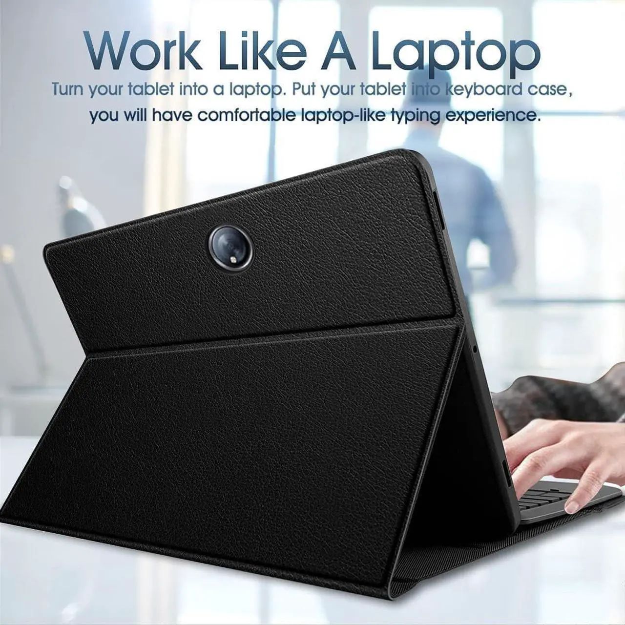 Touchpad Keyboard Case for OnePlus Pad 2 12.1 Inch 2024, 7 Colors Backlit, Detachable Bluetooth Wireless Trackpad Keyboard & Slim PU Stand Protective Cover with Pencil Holder