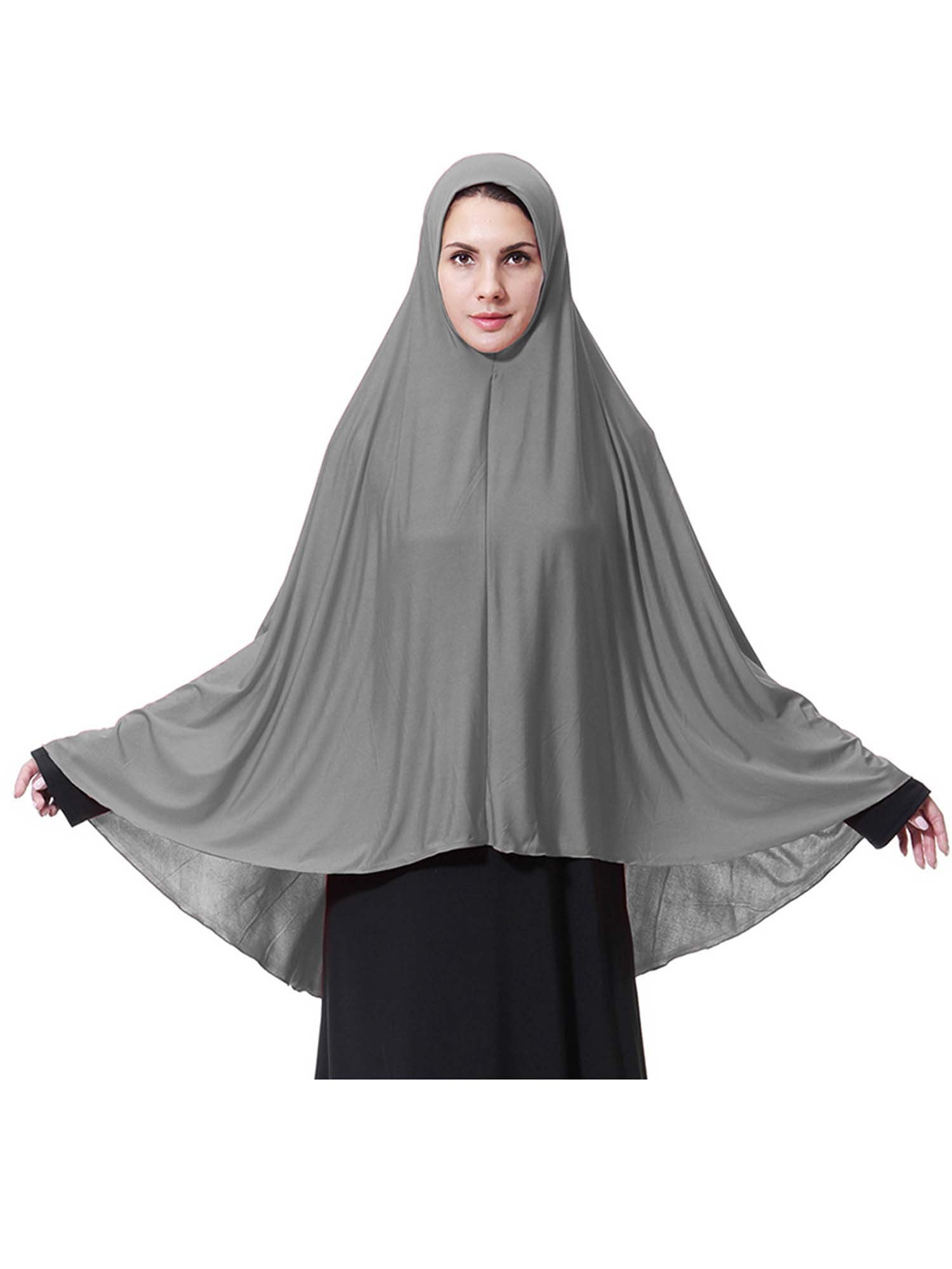 Lallc - Arab Muslim Women Prayer Long Hijab Scarf Shawl Overhead Large