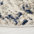 thumbnail image 3 of SAFAVIEH Petra Madisyn Abstract Area Rug, Ivory/Blue, 6'7" x 6'7" Round, 3 of 8