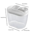 thumbnail image 2 of ACDANC Cereal Storage Containers,1L/34Oz Airtight Small Dry Food Storage Containers with Pouring Spout for Snacks Grain Rice,Bpa Free Dispenser Plastic Bin for Cereal,Rice,Flour(Clear,4.7X3.3X5.5"), 2 of 8