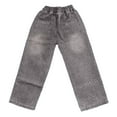 thumbnail image 5 of Pants for Boys,Boys Classic Denim Pants Solid Color Comfortable Trousers for School Play Casual Wear,Boys Sweatpants,Z03 Coffee,4-5 Years, 5 of 5