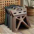 thumbnail image 3 of Meileang Tabouret Pliant Charge Lourde Chaise de Voyage Compacte Pliable avec Poignée Fournitures de Camping, 3 of 7