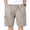Gray, variant on yillto Mens Big and Tall Cargo Shorts Baggy Classic Drawstring Elastic Waist Summer Work Short with Pockets